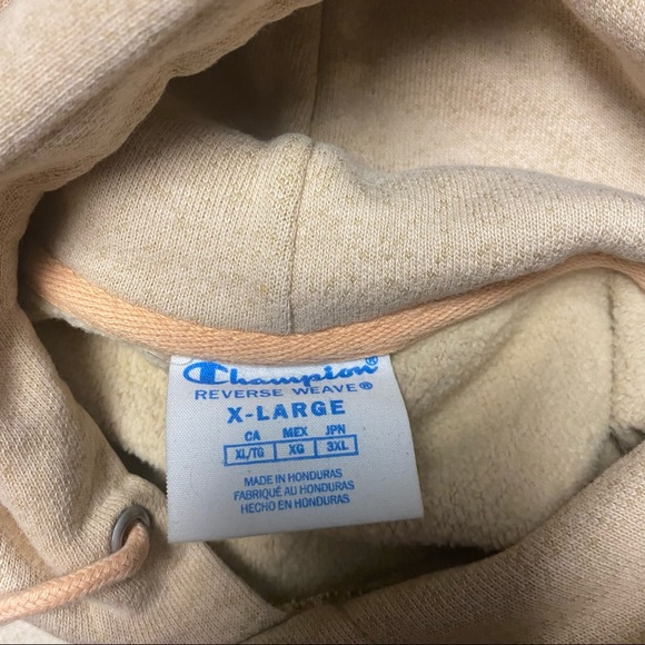 Super cool tan champion hoodie XL - Picture 5 of 5